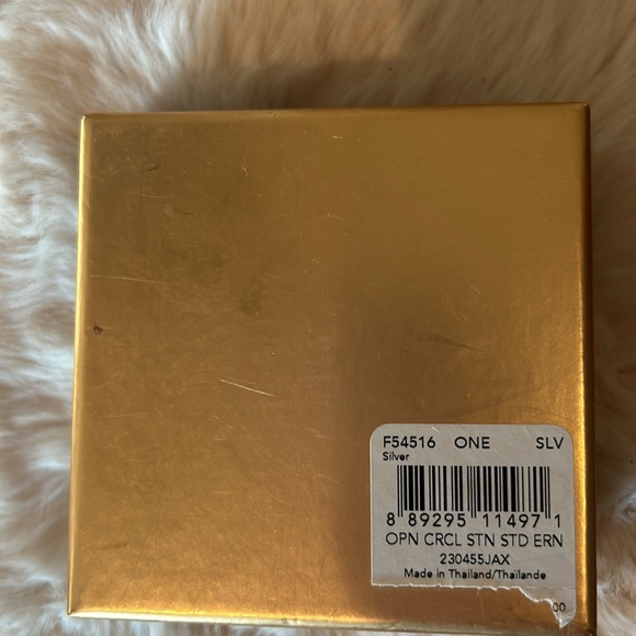 Coach Diamond Silver Stud Earrings - Picture 4 of 4